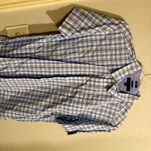TOMMY HILFIGER-Short Sleeve Custom Fit- Mens XL, Short Sleeve Button Up